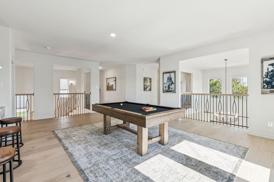 Furnished interior in a model home at Timberbrook in Justin (Image 25). Furnished interior in a model home at Timberbrook in Justin (Image 25).