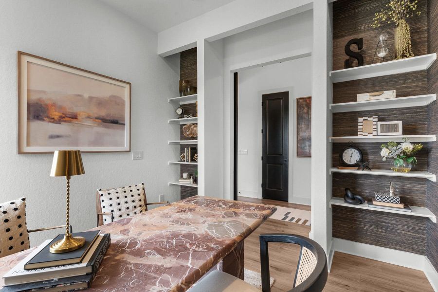 Furnished interior in a model home at Davis Ranch in San Antonio (Image 6).