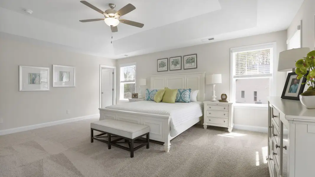 Furnished interior in a model home at Blue Ridge Trail in Fountain Inn (Image 24).