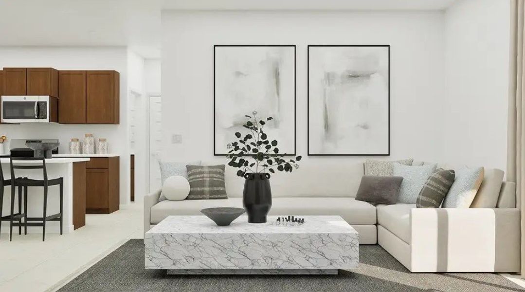 Furnished interior in a model home at Rocking K in Tucson (Image 17). Furnished interior in a model home at Rocking K in Tucson (Image 17).