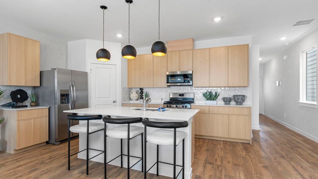 Furnished interior in a model home at Villarosa at Tamarron in Katy (Image 7).