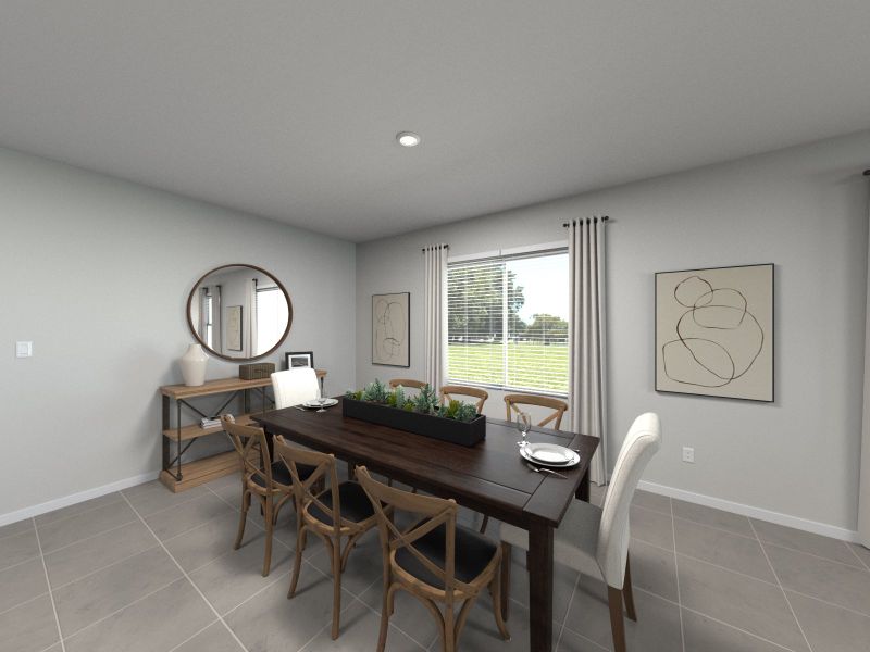 Furnished interior in a model home at Kings Creek - Premier Series in Jacksonville (Image 5).