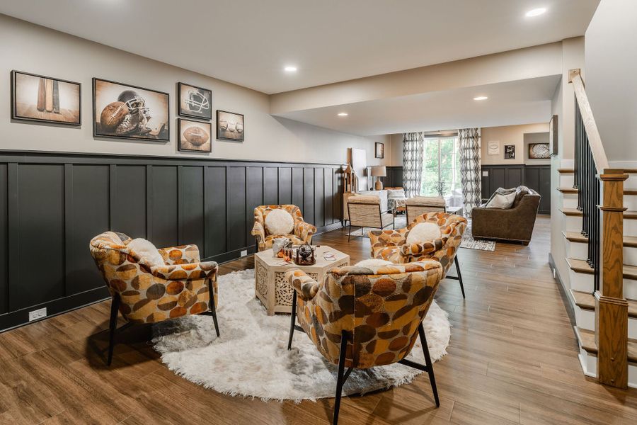 Furnished interior in a model home at The Gables at Handsmill Inland & Waterview in York (Image 39).
