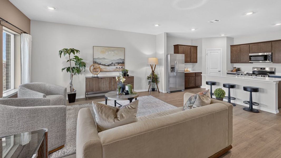 Furnished interior in a model home at Whitewing Trails in Princeton (Image 46). Furnished interior in a model home at Whitewing Trails in Princeton (Image 46).