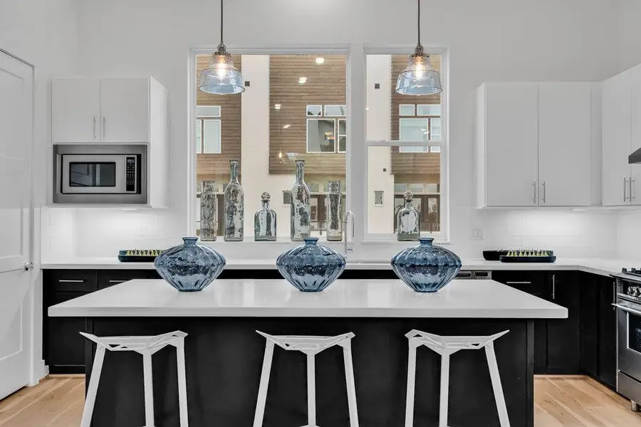 Furnished interior in a model home at Commerce Row in Houston (Image 4). Furnished interior in a model home at Commerce Row in Houston (Image 4).