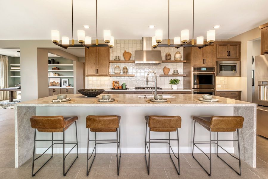 Furnished interior in a model home at Solstice at Terraza in San Tan Valley (Image 4).