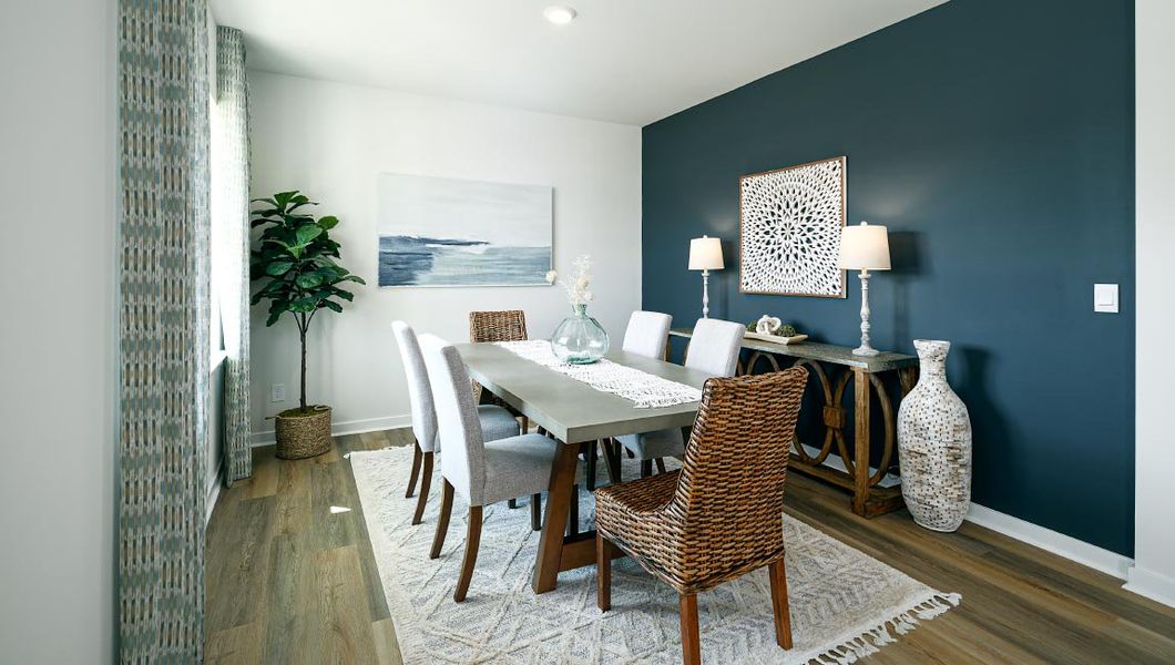 Furnished interior in a model home at Sonoma Hills in Charlotte (Image 6).