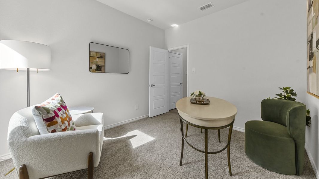 Furnished interior in a model home at Silverado in Aubrey (Image 57). Furnished interior in a model home at Silverado in Aubrey (Image 57).