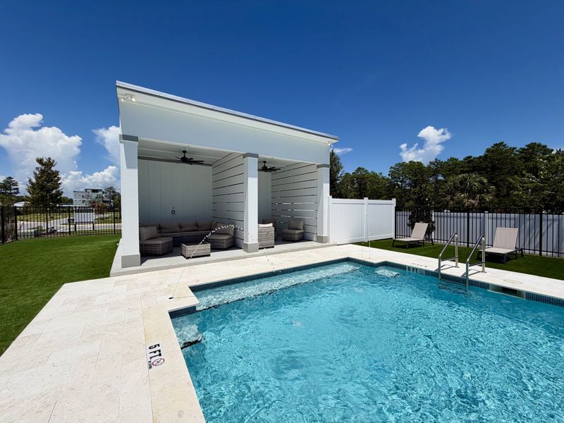 Exterior details of a home in Nautilus Pointe, Inlet Beach (Image 7).