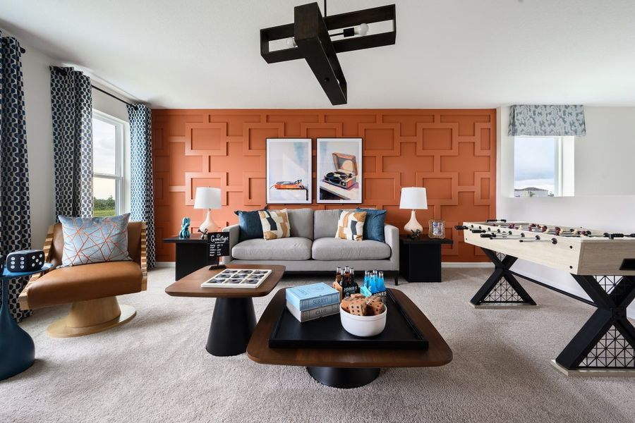 Furnished interior in a model home at Wynnstone in Davenport (Image 7).