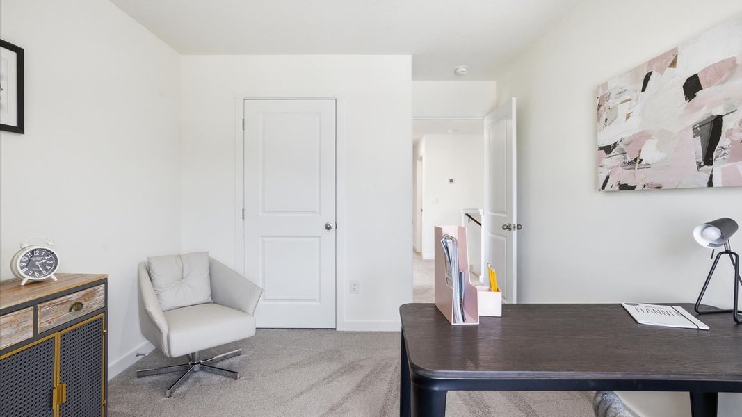 Furnished interior in a model home at Belhaven in Knoxville (Image 35).