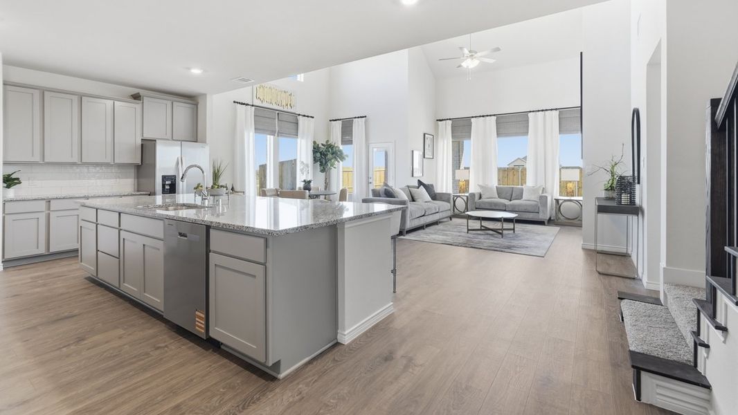 Furnished interior in a model home at Morning Ridge in Princeton (Image 38).