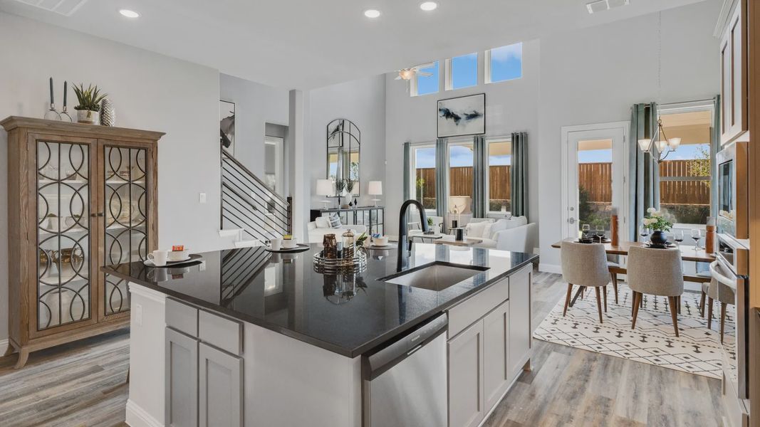 Furnished interior in a model home at Anna Ranch in Anna (Image 6). Furnished interior in a model home at Anna Ranch in Anna (Image 6).