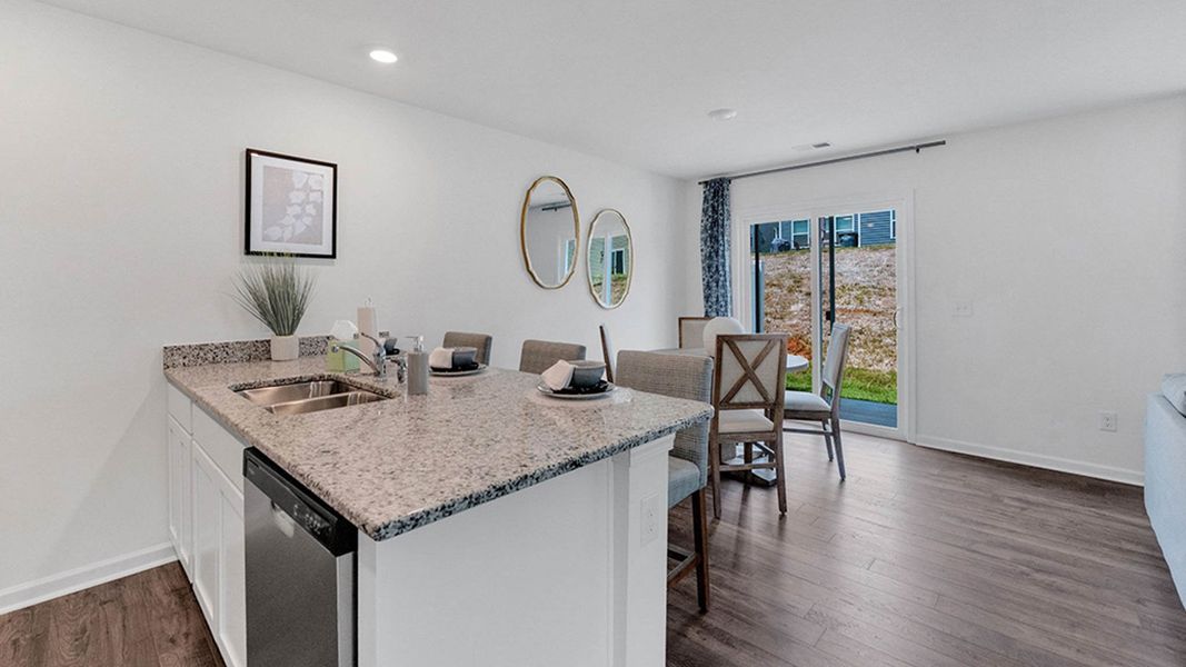 Furnished interior in a model home at Saylor's Place Townhomes in Jonesborough (Image 24).