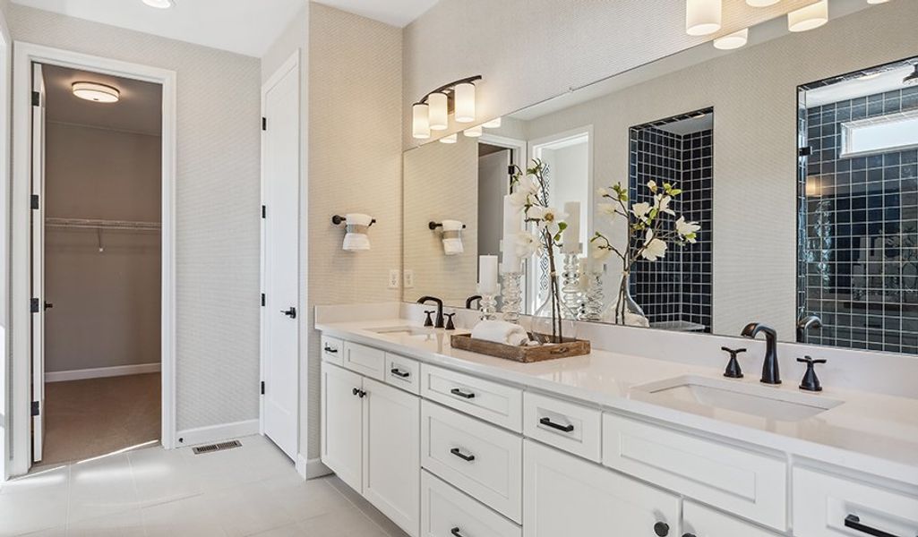 Furnished interior in a model home at Villa Bella in Pueblo (Image 38).