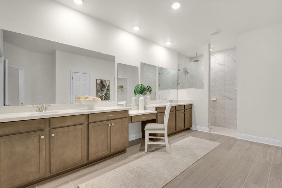 Furnished interior in a model home at Las Colinas in Milton (Image 17).