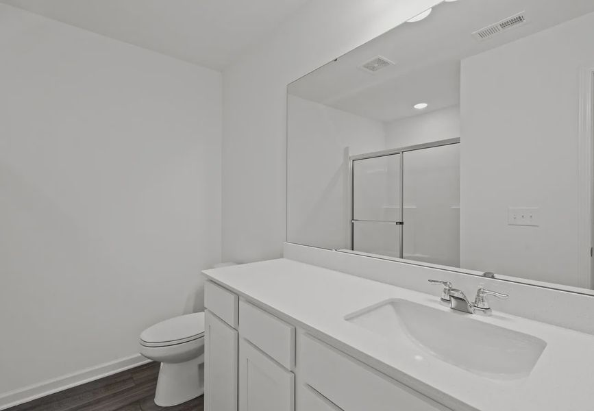 Furnished interior in a model home at Castlewood South in Taylor (Image 7).