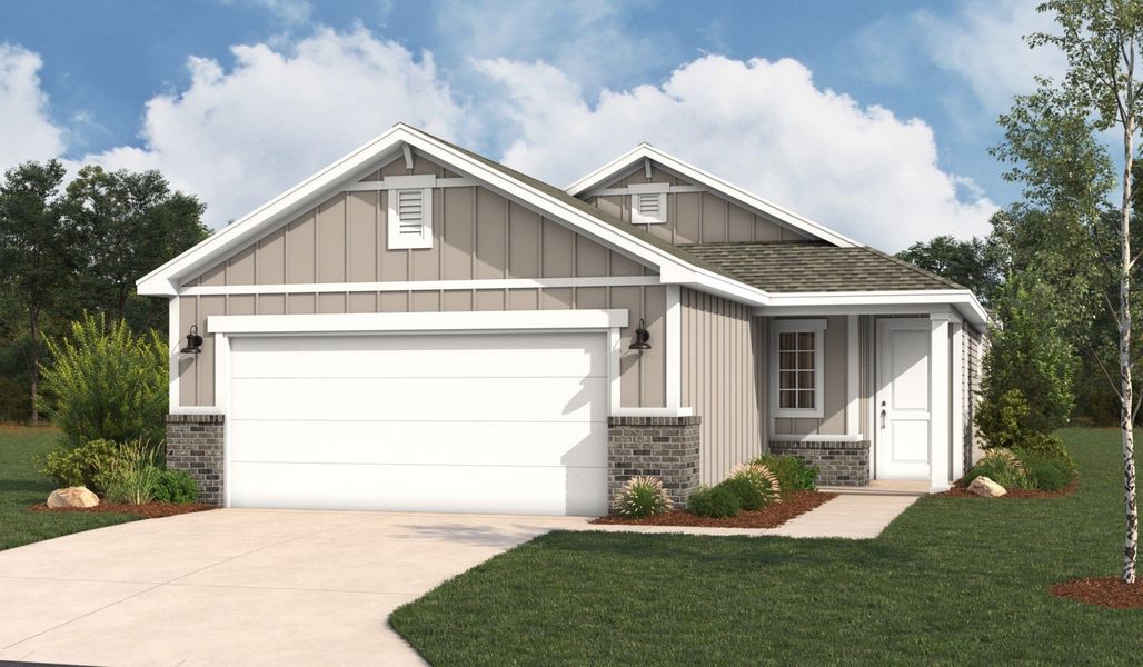 Front exterior of a home in the Veranda Designer community, located in San Antonio, TX (Image 16).