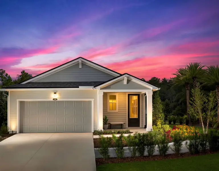 Front exterior of a home in the RiverTown - Forest community, located in St. Johns, FL (Image 3).