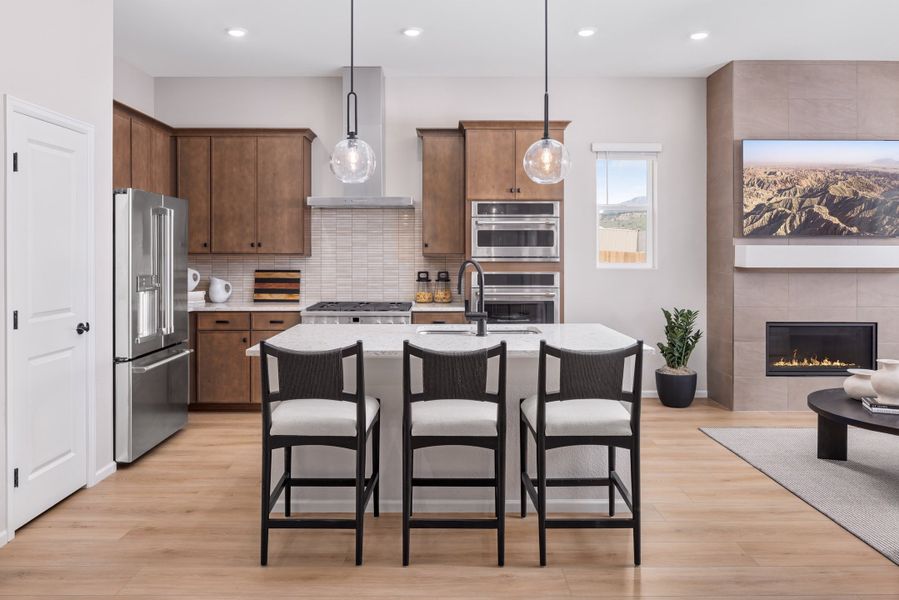 Furnished interior in a model home at The Manors Collection at Golden Overlook in Golden (Image 32).