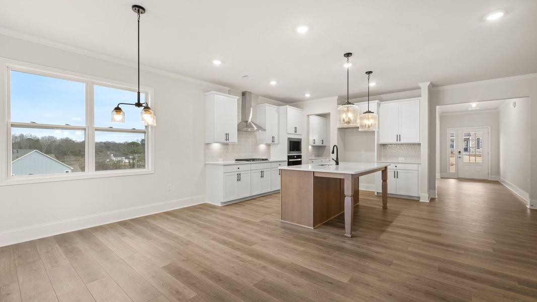 Furnished interior in a model home at Holland Estates in Powder Springs (Image 5).