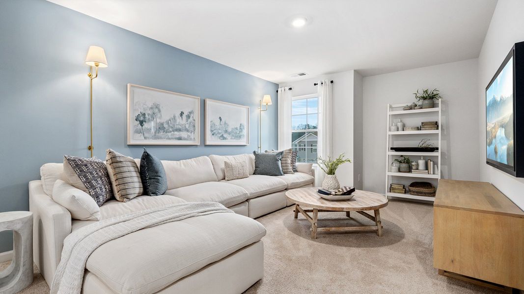 Furnished interior in a model home at The Reserve at Stoney Creek in Whitsett (Image 17).