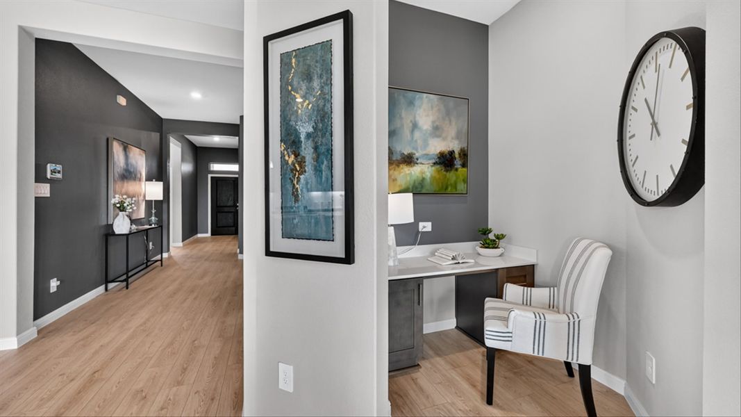 Furnished interior in a model home at Lakeview Pointe in Grand Prairie (Image 30).