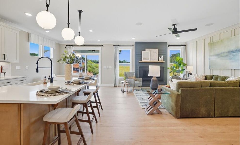 Furnished interior in a model home at Arbordale in Elgin (Image 3).