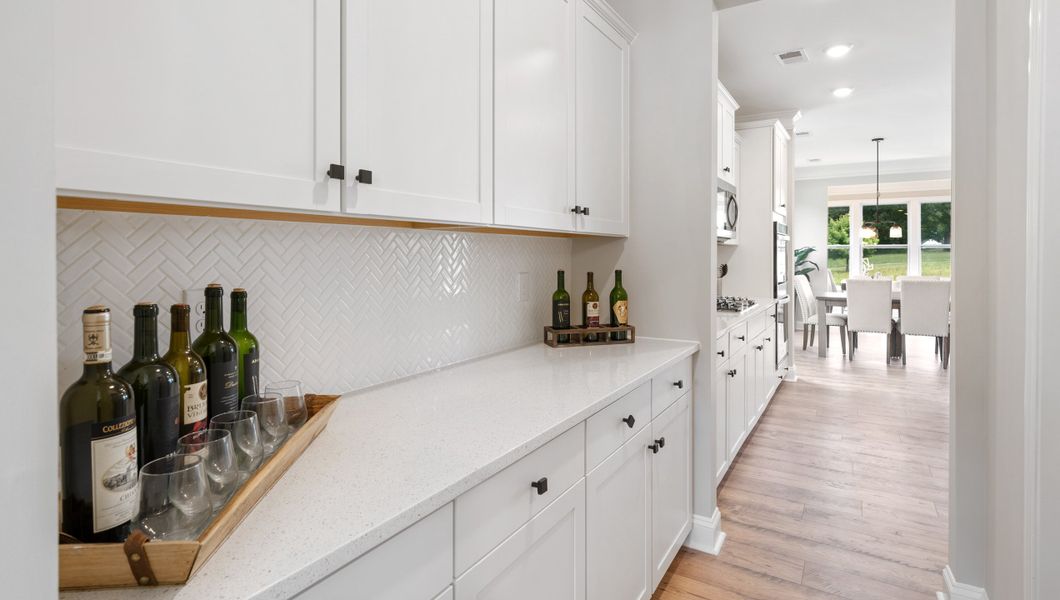 Furnished interior in a model home at Hunters Creek in Greenwood (Image 21).