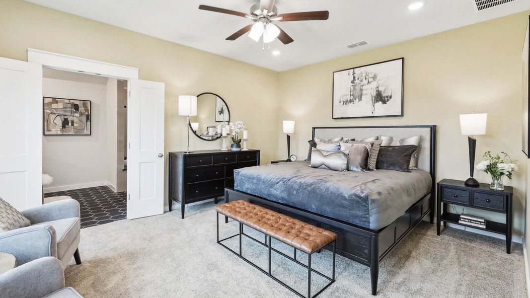 Furnished interior in a model home at Morningside in Josephine (Image 20).