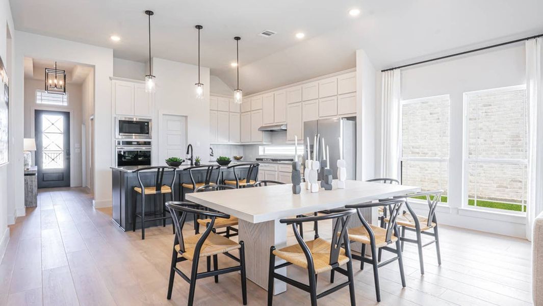 Furnished interior in a model home at Brookfield in Melissa (Image 26).