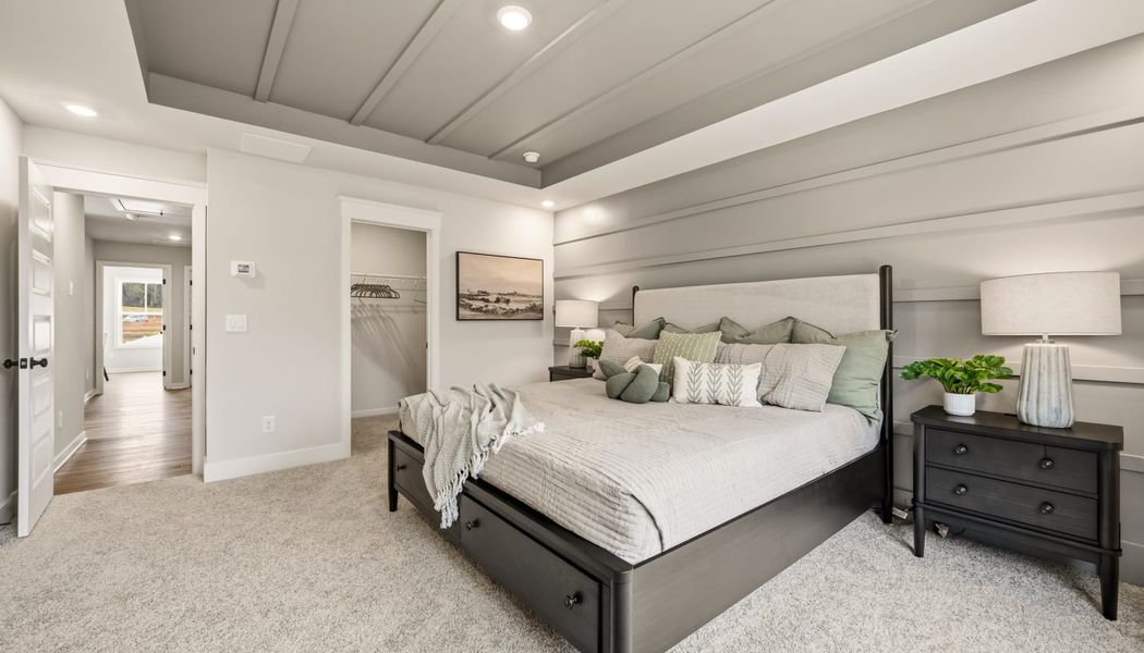 Furnished interior in a model home at Millstone at Mundy Mill in Gainesville (Image 26).