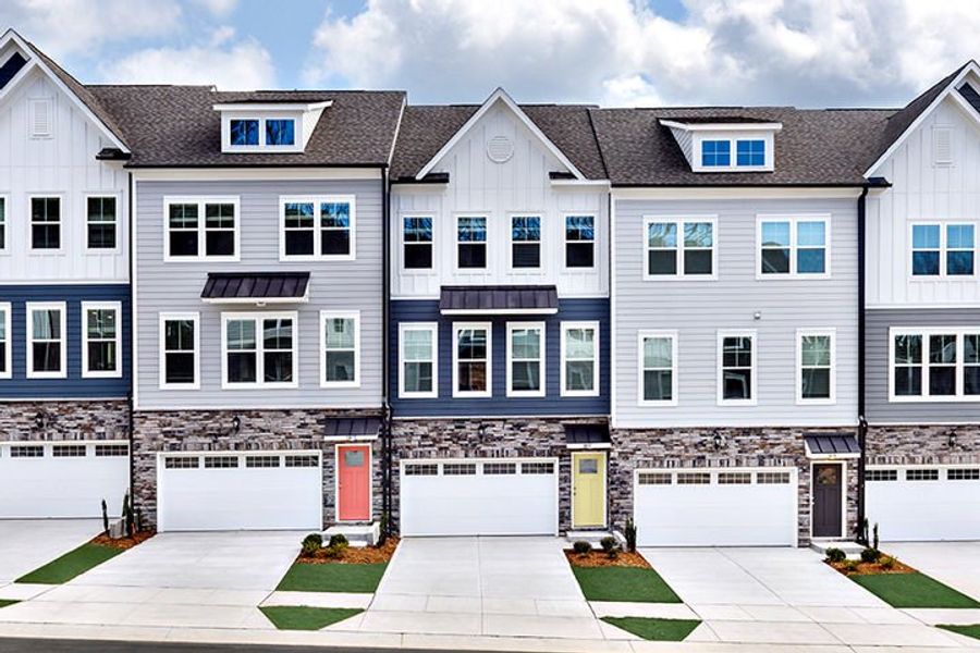 Townhomes with intuitive room to room flow