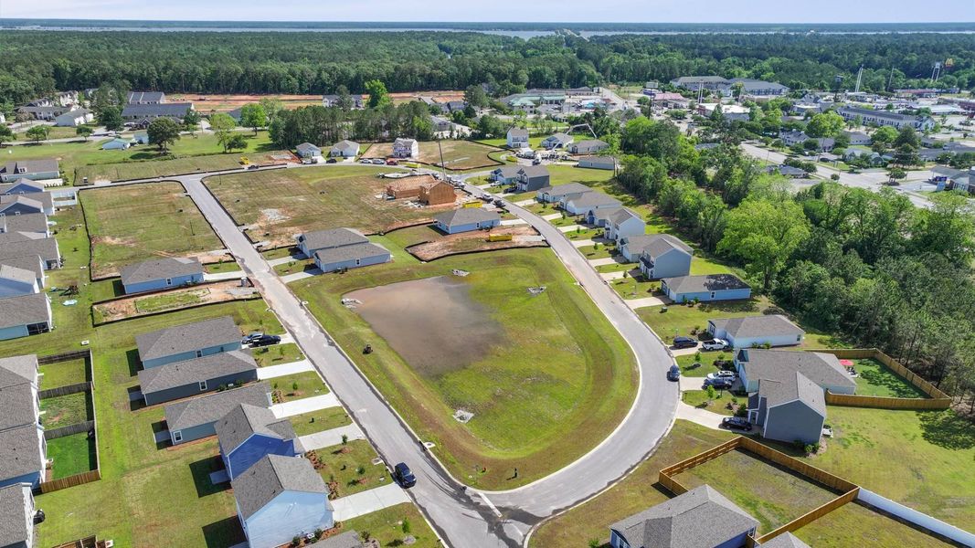 Aerial view of the Center Pointe community in Santee, SC, showing layout and nearby surroundings (Image 15).