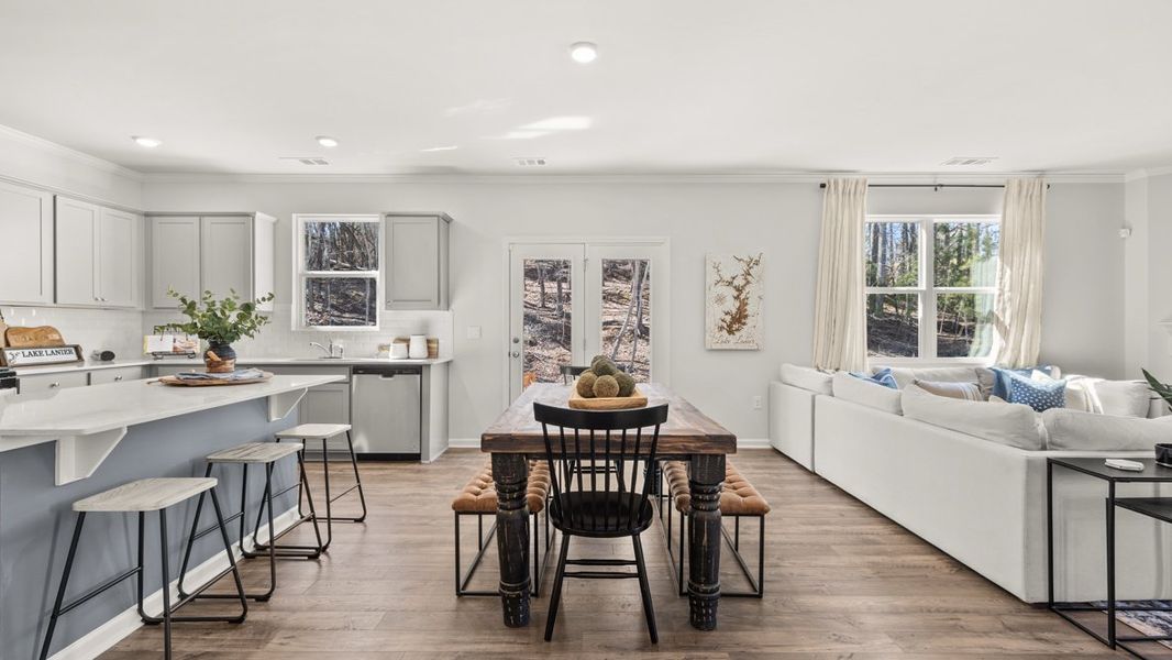 Furnished interior in a model home at Falcon Landing in Gainesville (Image 29).