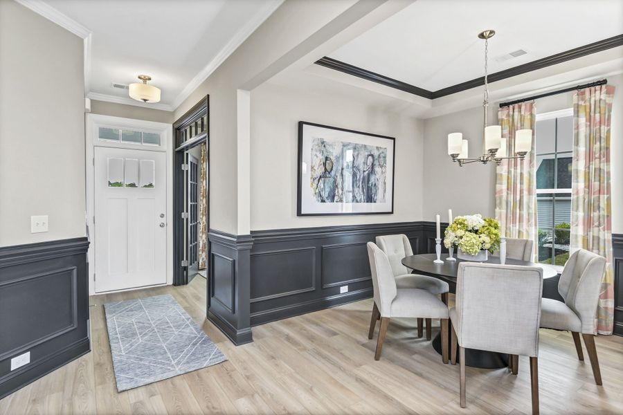 Furnished interior in a model home at Ashton Lakes in Lexington (Image 2).