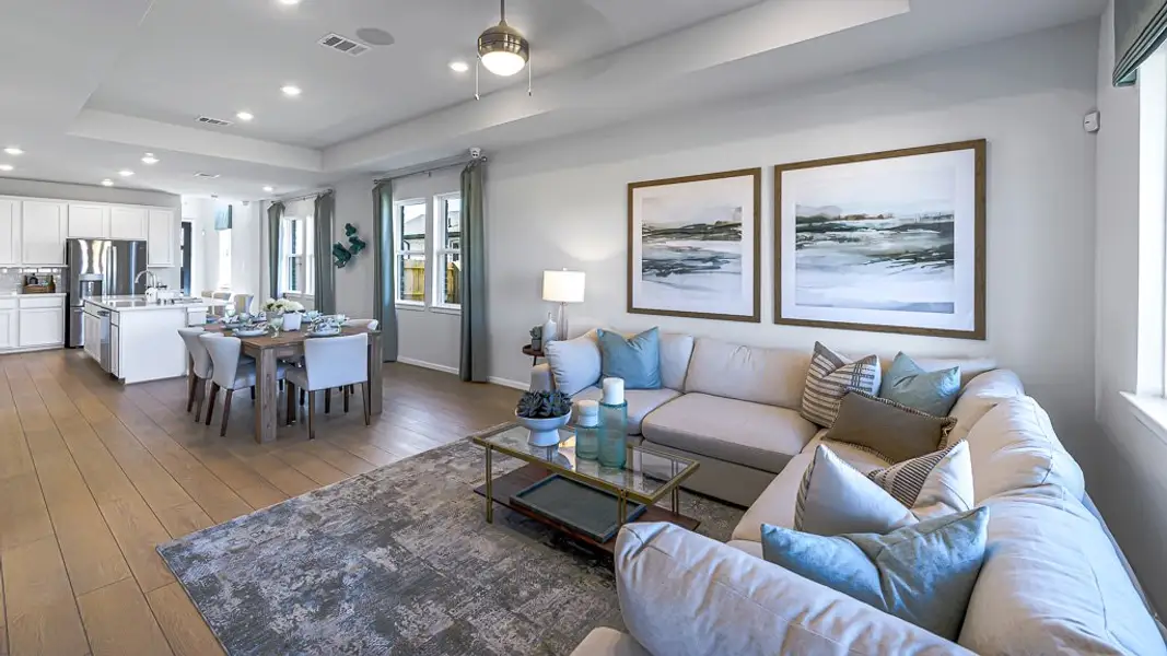 Furnished interior in a model home at Trillium 40s in Richmond (Image 8).