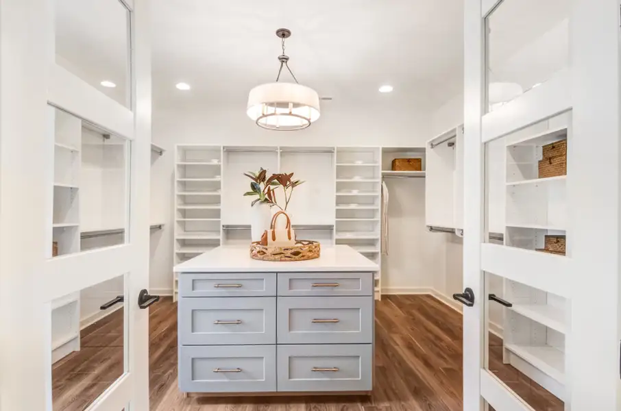 Furnished interior in a model home at Lakestone Cove in Belmont (Image 16).