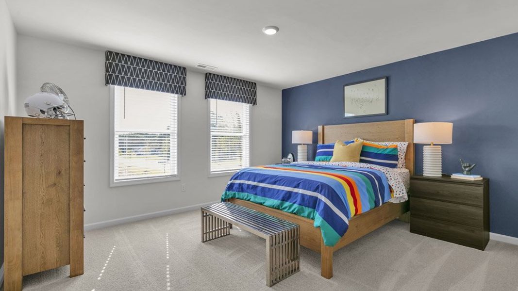 Furnished interior in a model home at Eagle Creek in Fuquay Varina (Image 24).