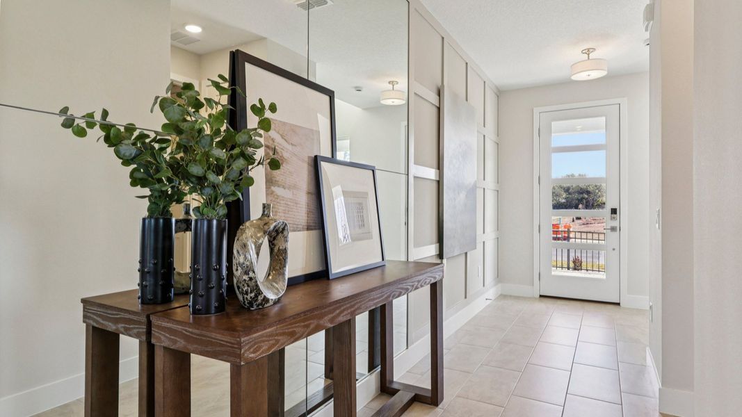 Furnished interior in a model home at Lakeside at Satilla in St. Cloud (Image 3).