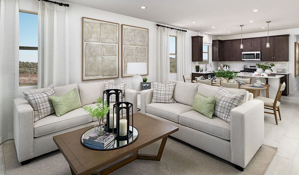 Furnished interior in a model home at Seasons at Vista Del Sur in Tolleson (Image 8).