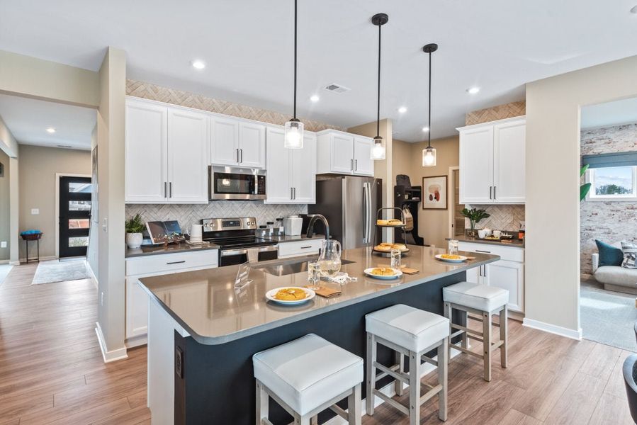 Furnished interior in a model home at Sage Woods in Dallas (Image 23).