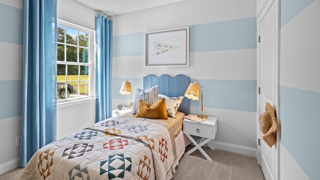 Furnished interior in a model home at Tyler - Home on the Lake in New Bern (Image 19).