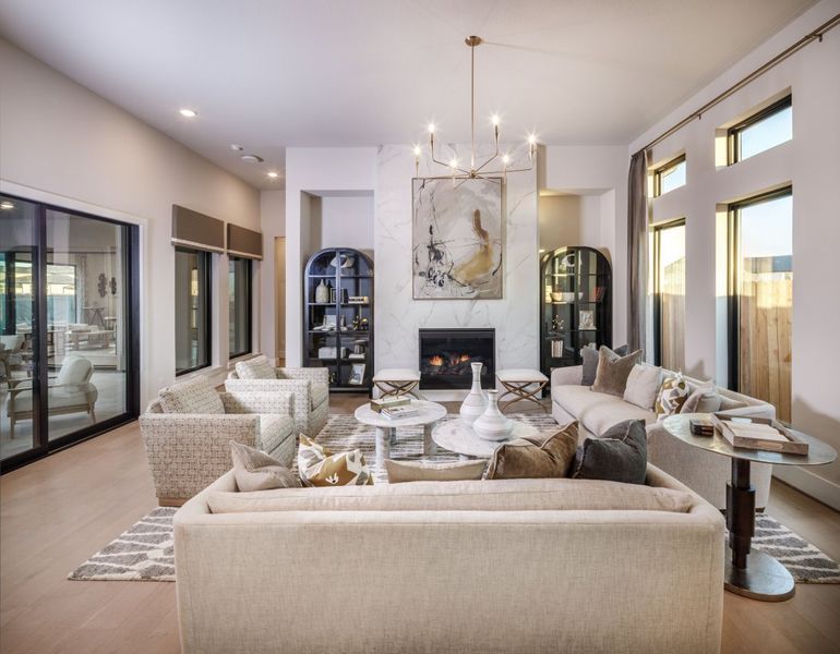 Furnished interior in a model home at Legacy in League City (Image 10).