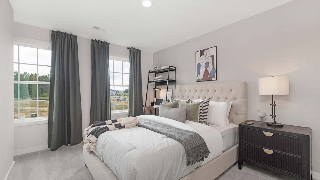 Furnished interior in a model home at Sanctuary at Southgate Townhomes in Indian Trail (Image 16). Furnished interior in a model home at Sanctuary at Southgate Townhomes in Indian Trail (Image 16).