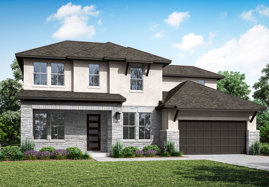 Front exterior of a home in the Capitol Collection at Lariat community, located in Liberty Hill, TX (Image 3).