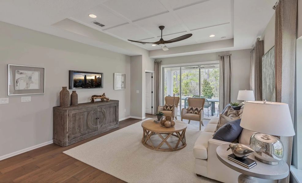 Furnished interior in a model home at Wilford Preserve 50' in Orange Park (Image 20).