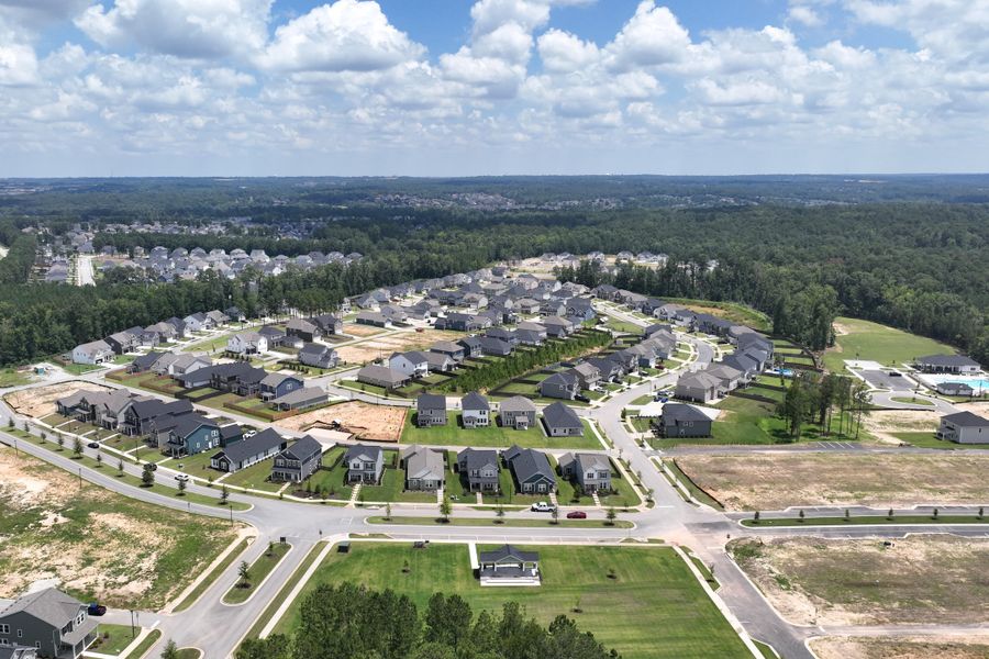 Aerial view of the Tillery Park community in Grovetown, GA, showing layout and nearby surroundings (Image 11).