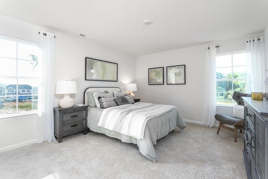 Furnished interior in a model home at Cedar Oaks in Greensboro (Image 23).