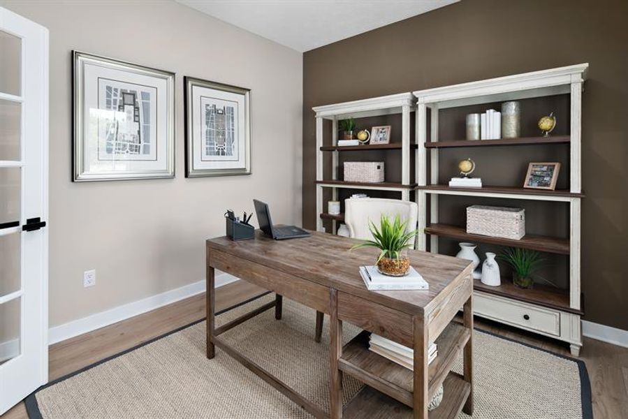 Furnished interior in a model home at Emerson Hills in Cane Ridge (Image 7).